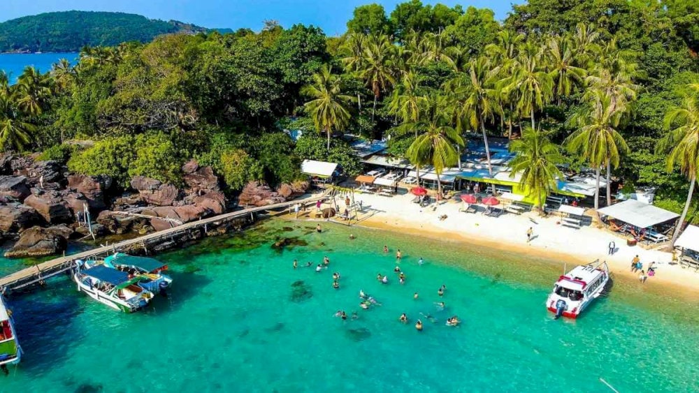 Hon May Rut is a beautiful island known for its clear waters and vibrant coral reefs